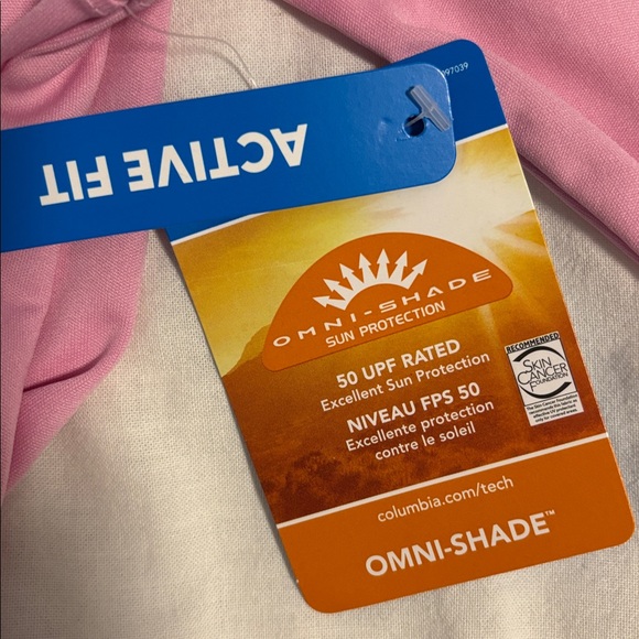 Columbia pink active fit Omni Shade long sleeve shirt - Picture 5 of 7